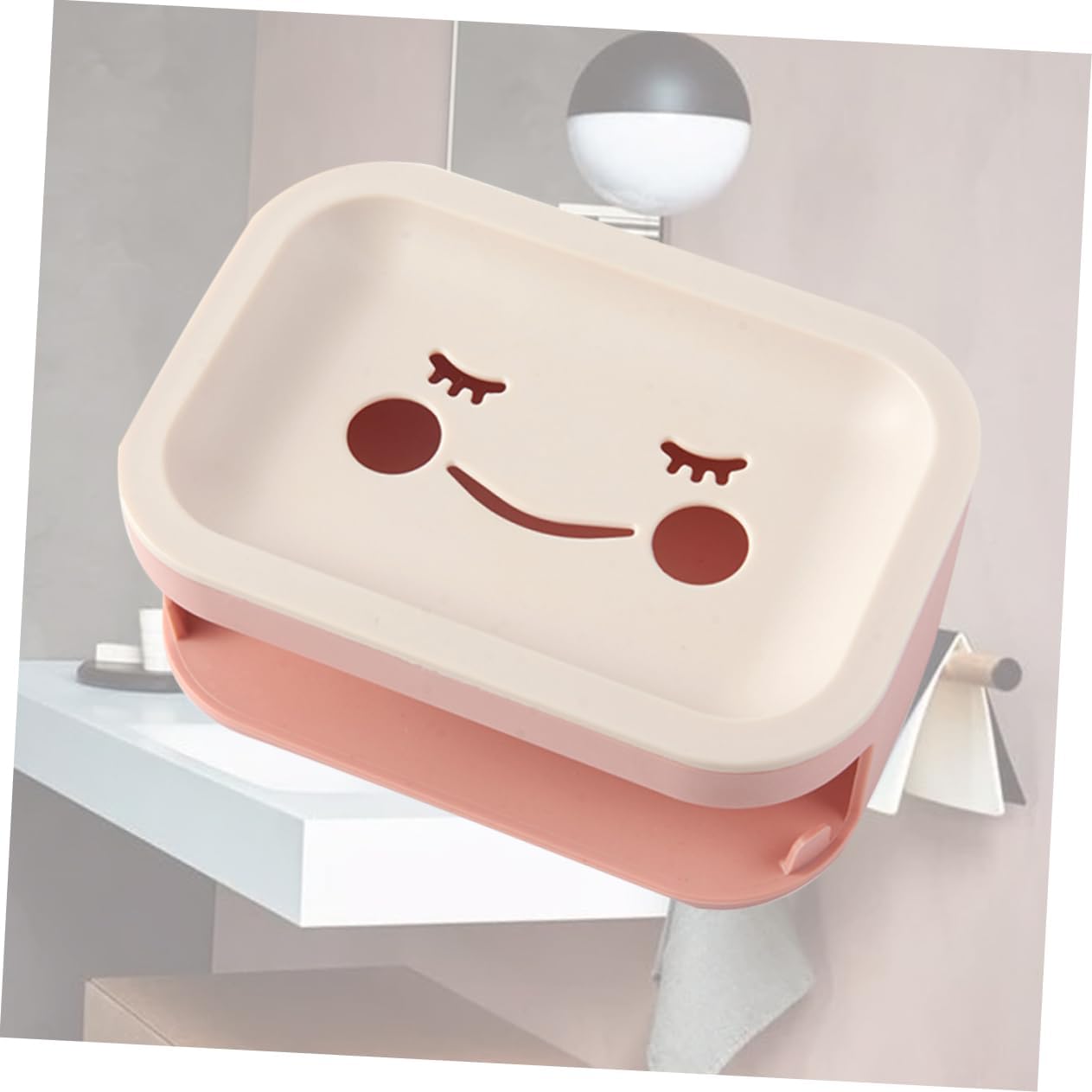 FELTECHELECTR Double Layer Soap Dish with Drainage