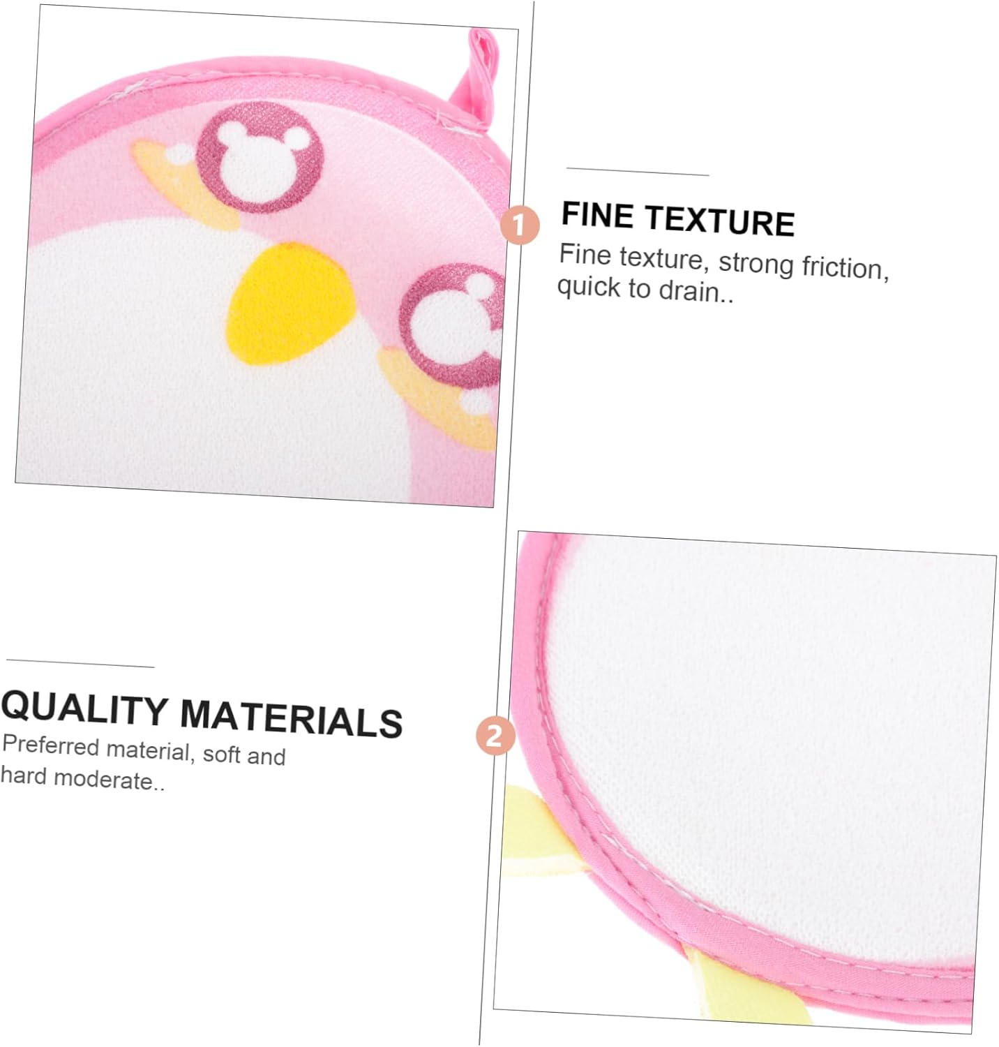 Healeved 3pcs Foaming Bath Towel Set