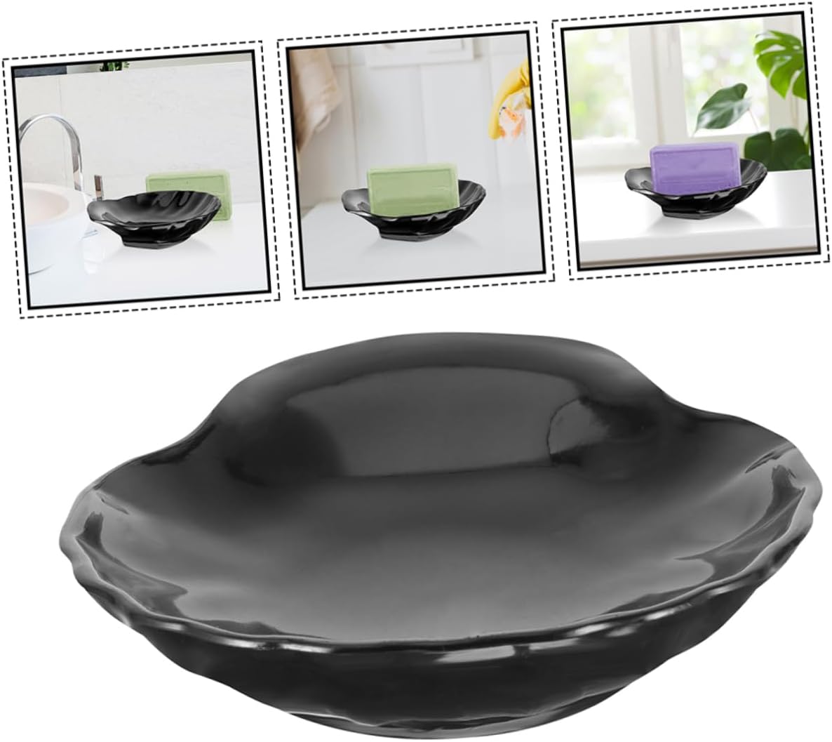 ABOOFAN 2pcs Elegant Sturdy Plastic Soap Dish Set