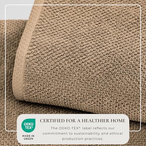 Great Bay Home Taupe Bath Towels 4 Pack