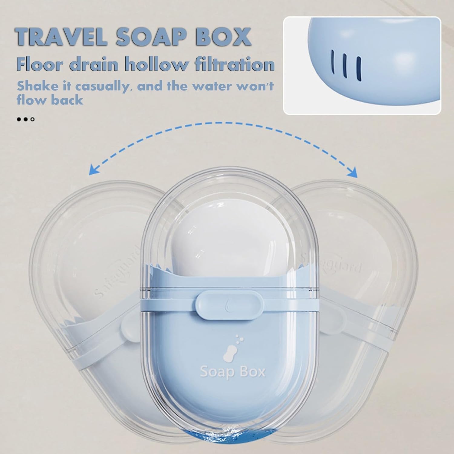 Bar Soap Travel Case with Lid and Drainage Hole Pink