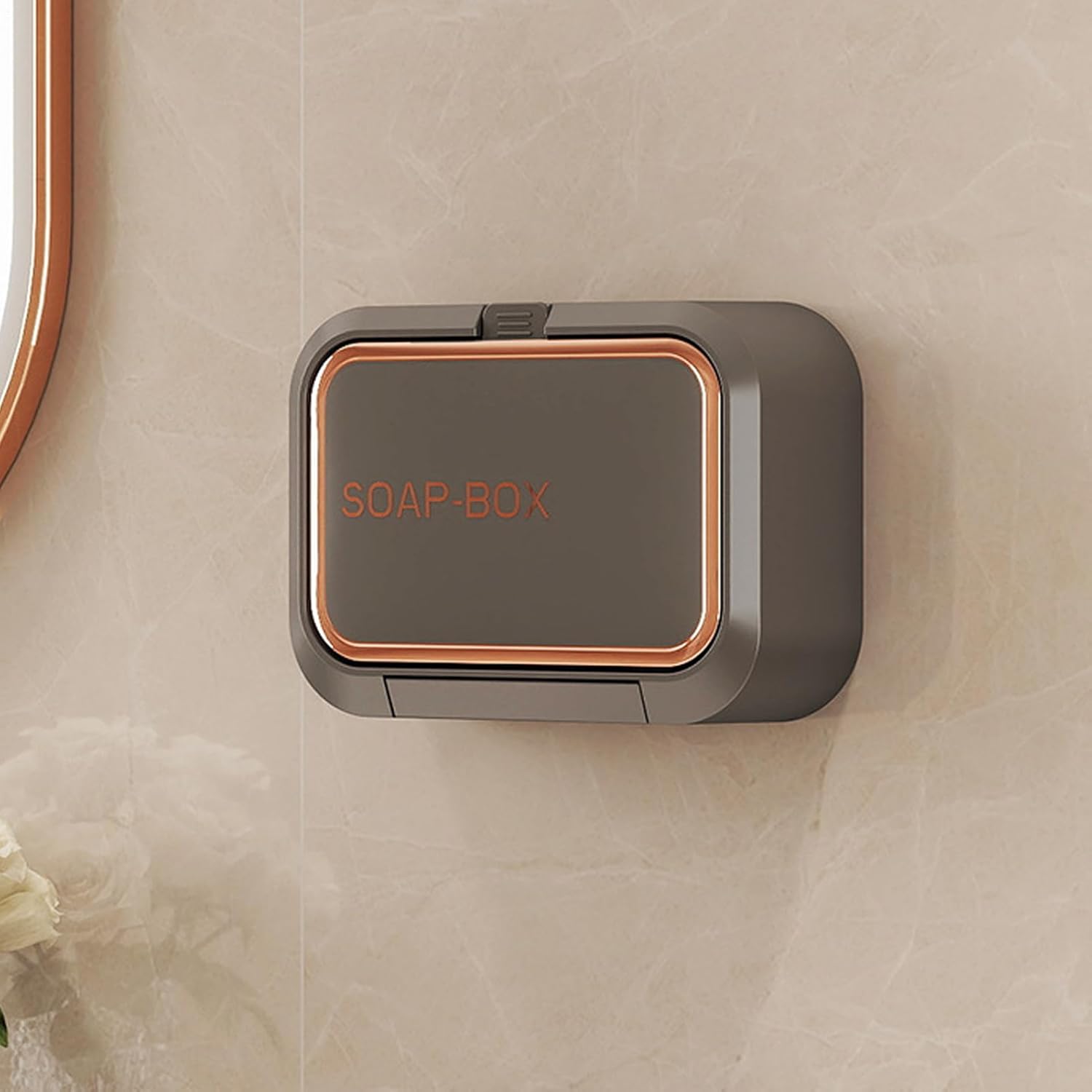 Wall Mount Soap Holder with Vapor Isolation Cover