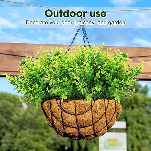 Cindeer 50 Pcs Artificial Boxwood Stems Greenery