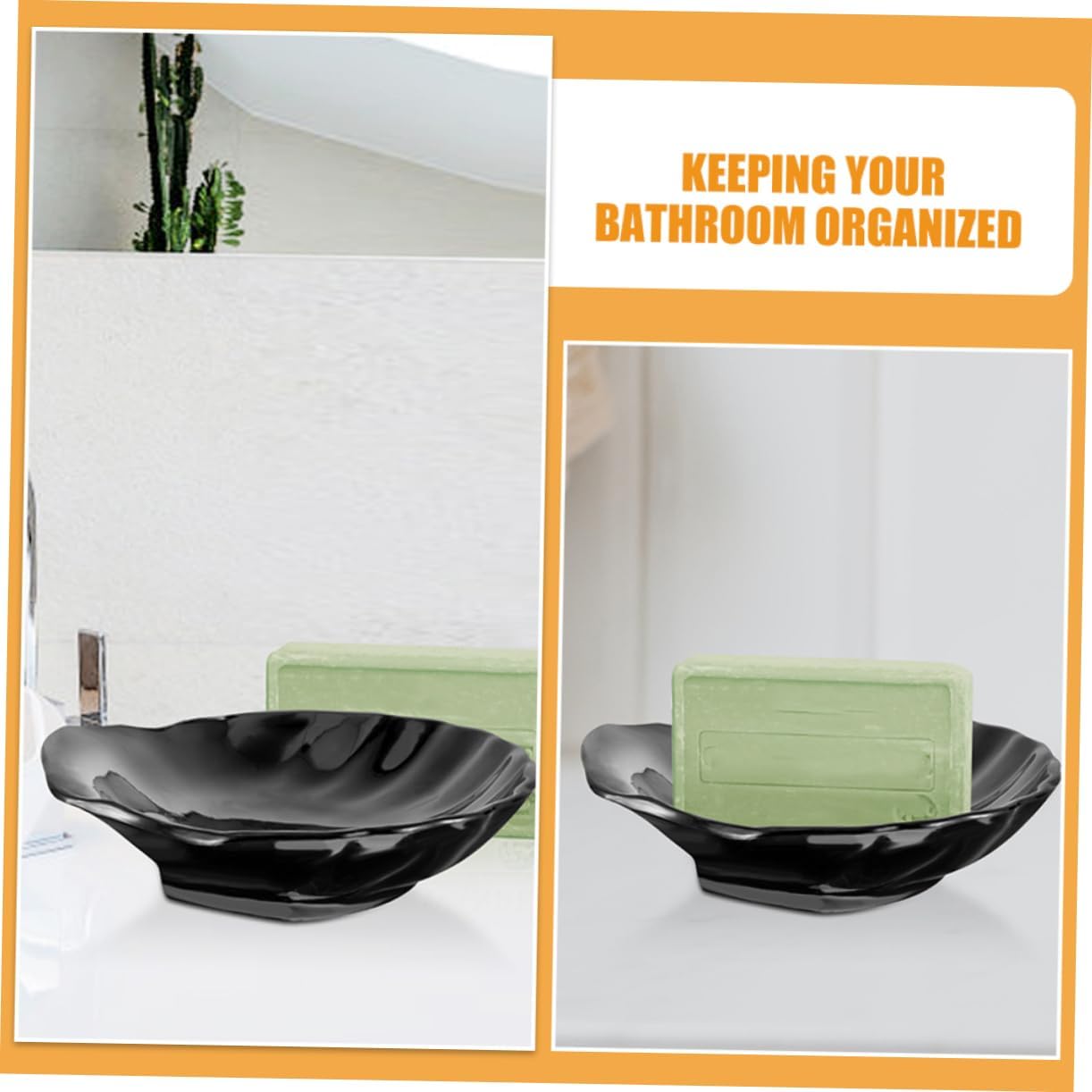 Luxshiny 2-Piece Shell Soap Dish Set