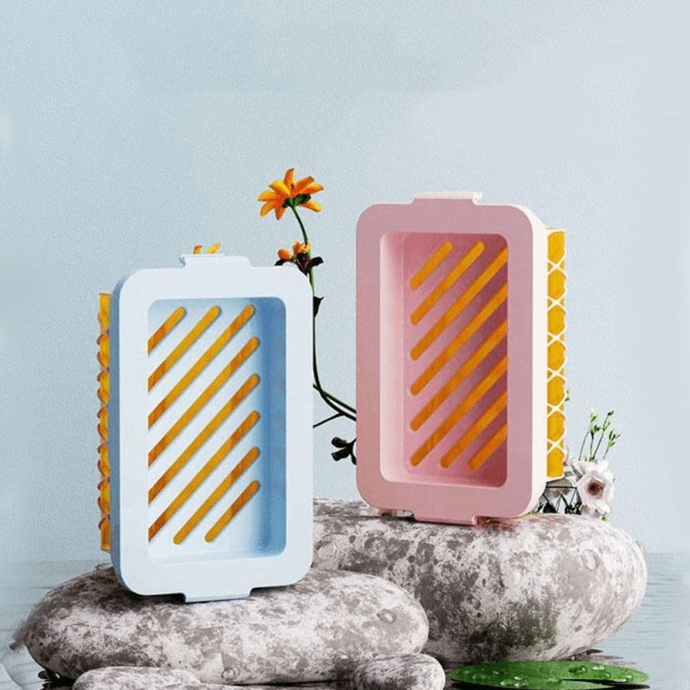 Anti-Slip Ceramic Soap Holder with Drainage for Home