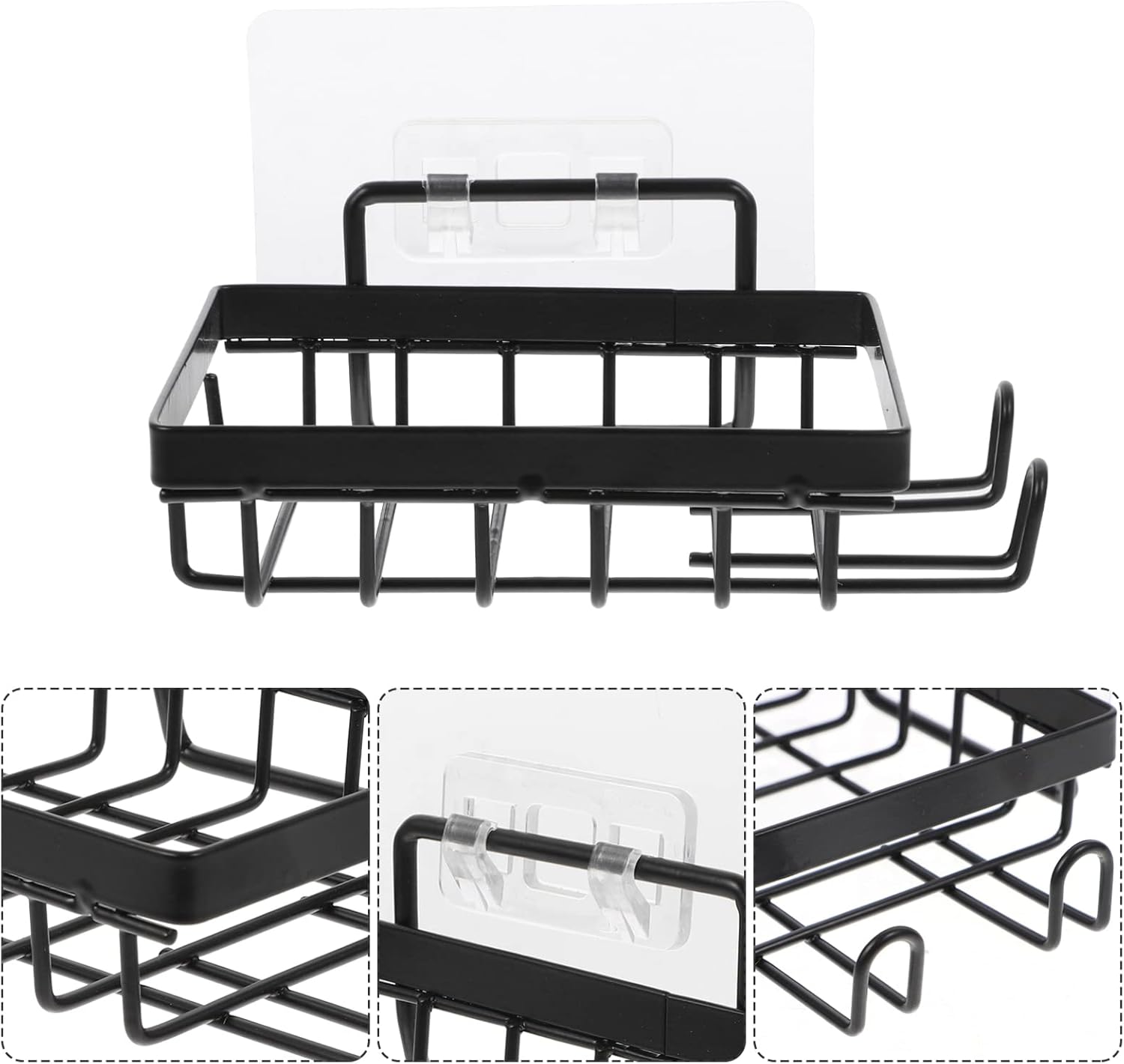 Alipis Wall-mounted Soap Holder Bar Dish for Shower and Kitchen