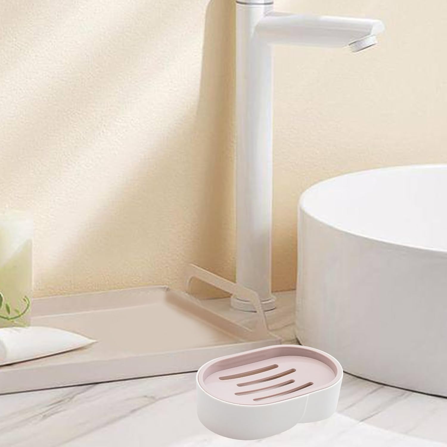 Safe Durable Soap Dish with Drainage and Anti-Slip Design