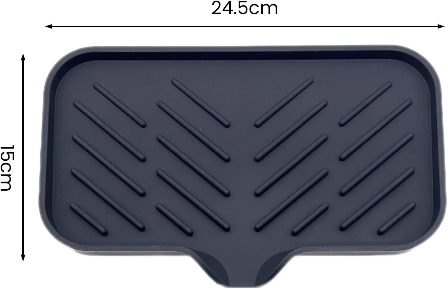 Lamphle Drain Mat Silicone Soap Dish Organizer