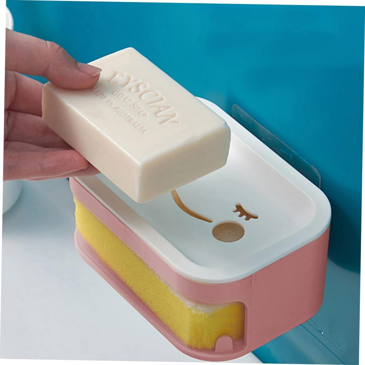 BUGUUYO Double Layer Wall-Mounted Soap Draining Dish