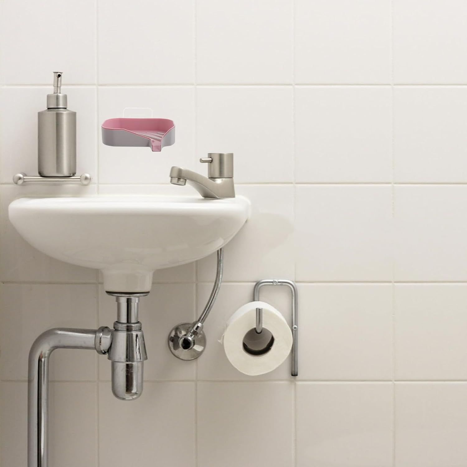 DRESSOOS Multifunctional Soap Dish with Drainage and Hooks
