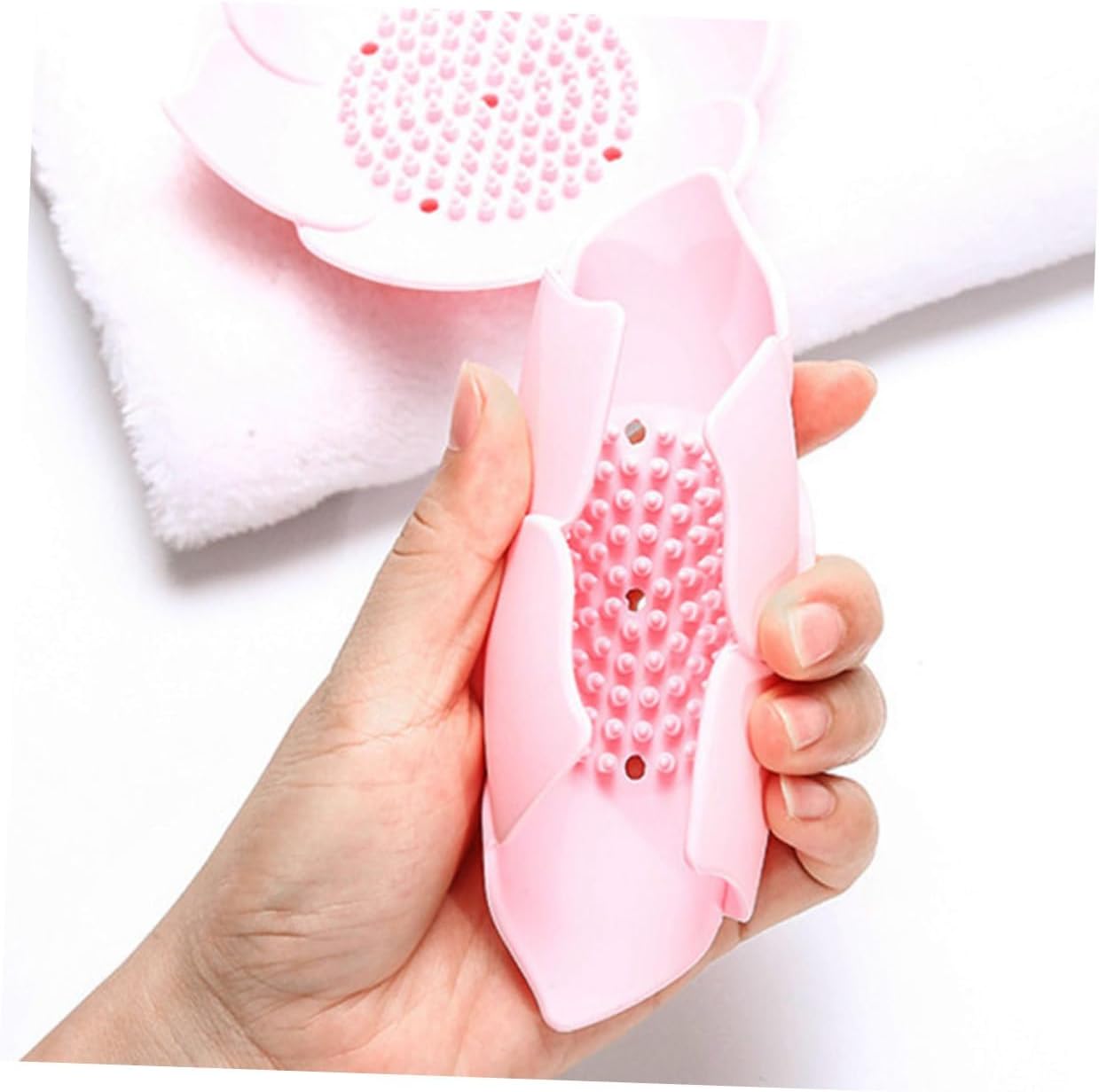 MAGICLULU 2 Pcs Silicone Soap Dish Holder for Shower Wall