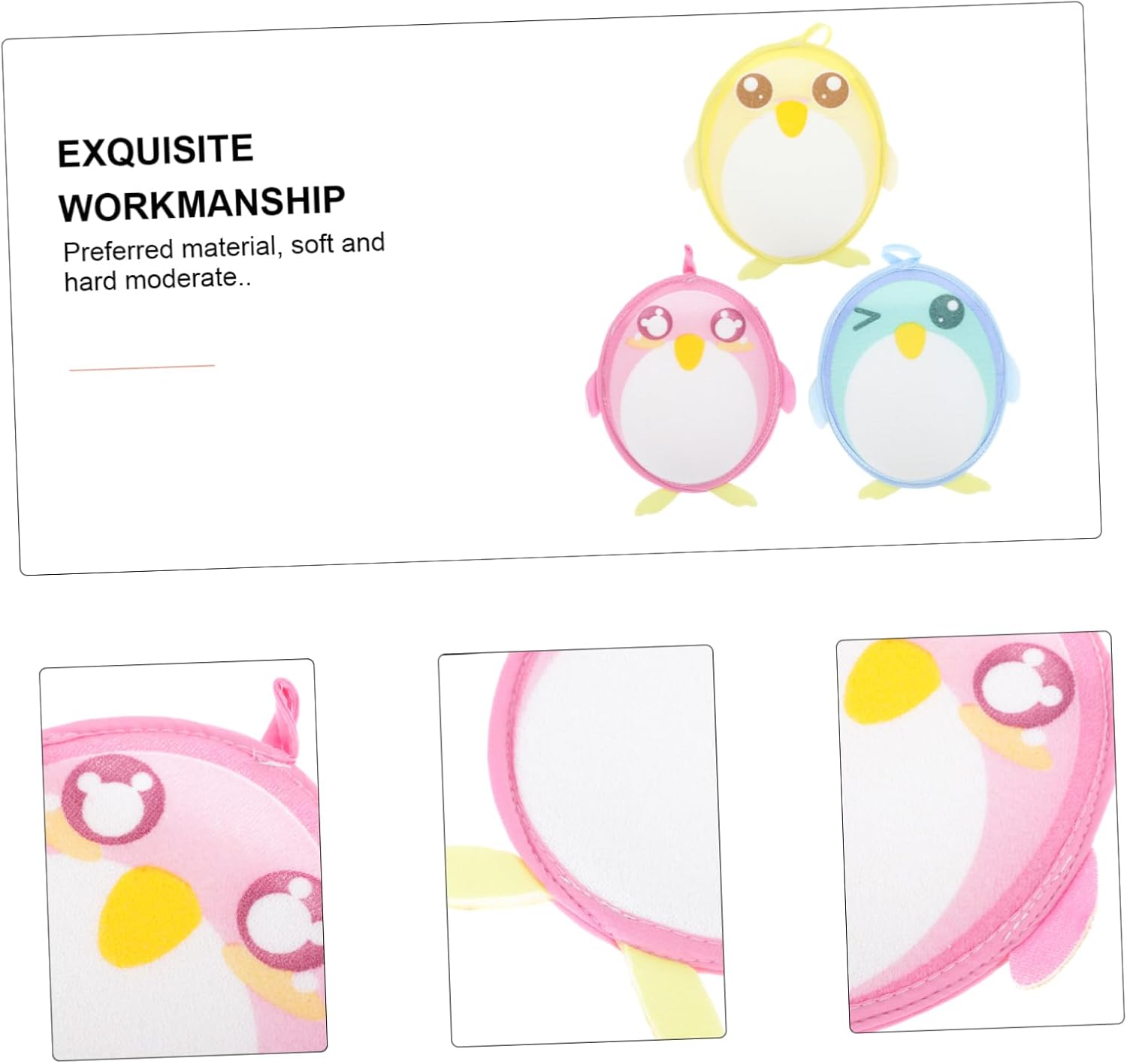 FRCOLOR 3pcs Bath Towel Set with Washcloth and Sponge