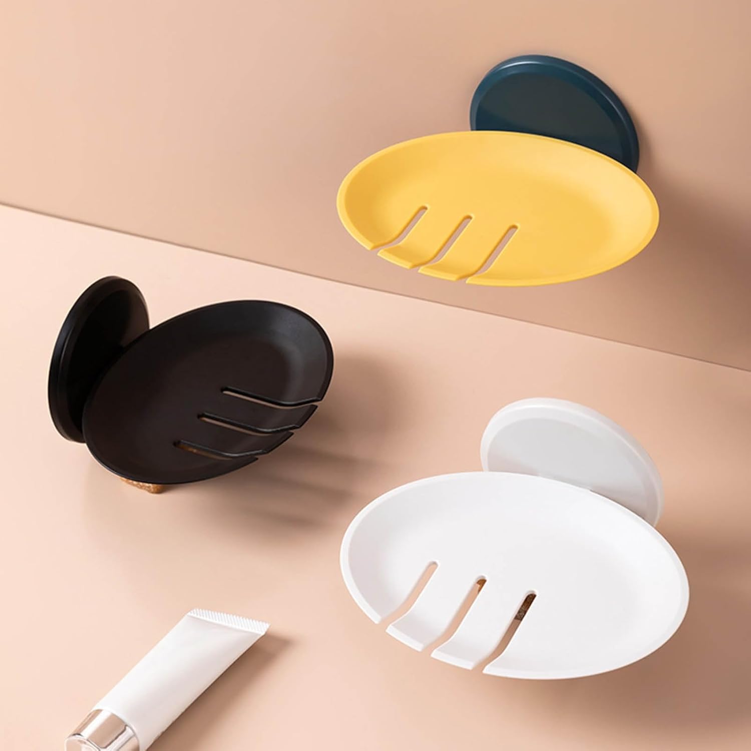 Curfair Soap Dish Wall-Mounted Black Durable