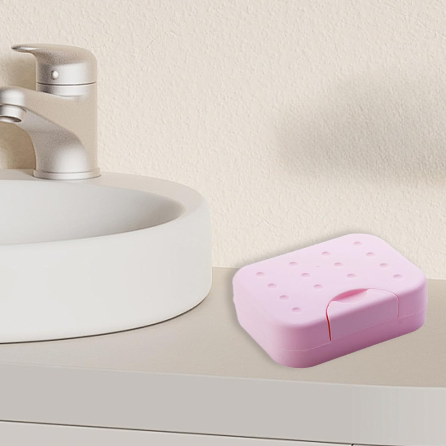 Leakproof Soap Holder with Lid for Bathroom and Travel