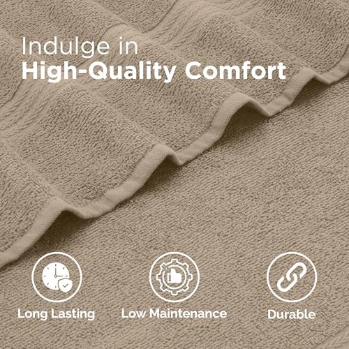 Martex Easy Living 6-Piece Bathroom Towel Set Soft Fluffy Quick-Dry Towels