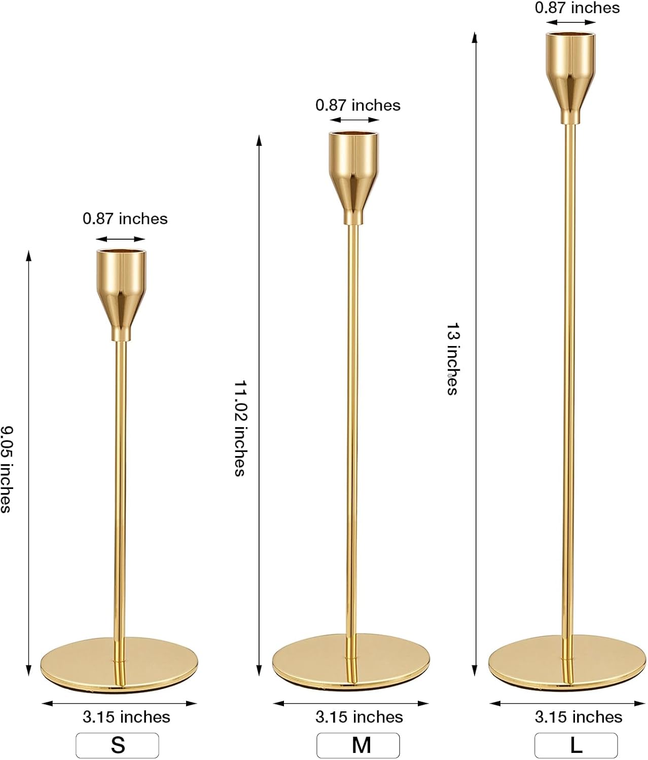 Wadaddy Candlestick Holder Set of 3