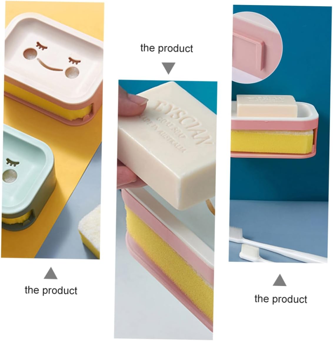 RORPOIR Wall-Mounted Double Layer Soap Dish