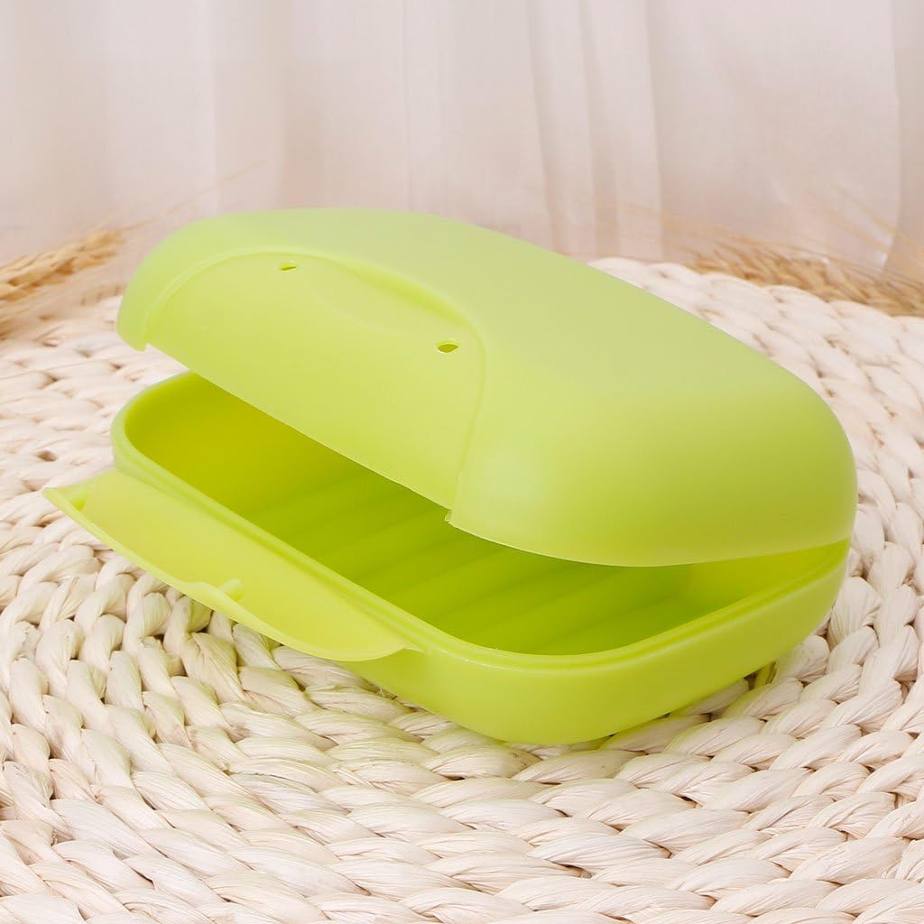 ZIRANU Travel Soap Dish Holder for Bathroom Shower Kitchen