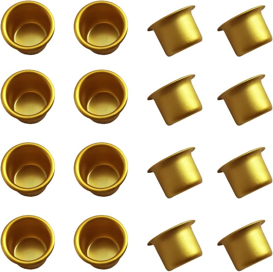 20 Pcs Aluminum Candlestick Holders