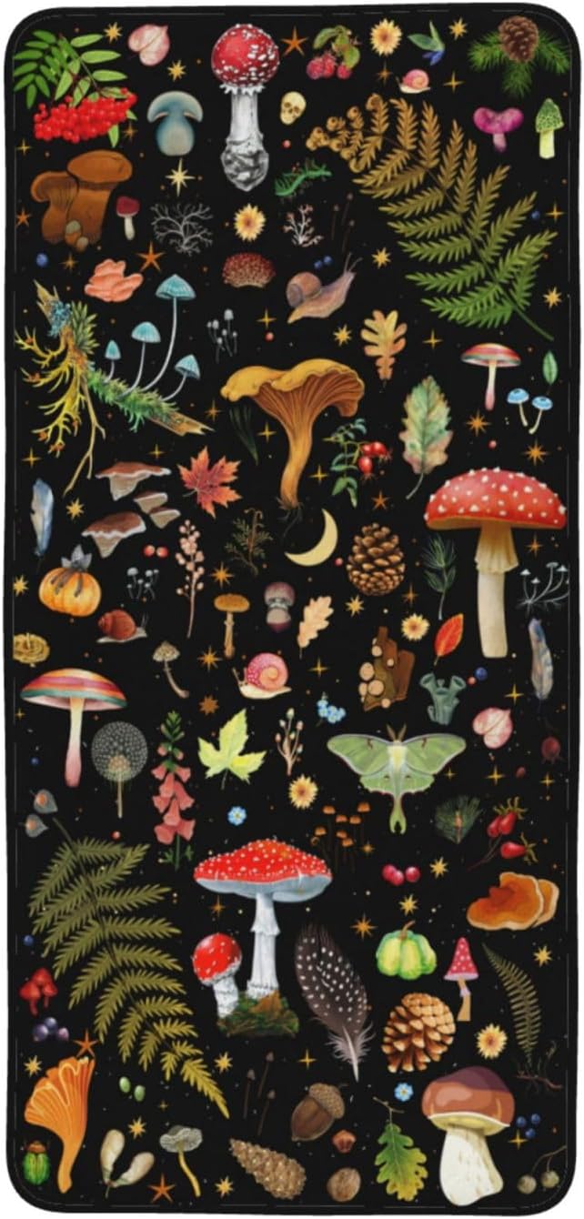 YETOUTOU Mushroom Bath Towels Set