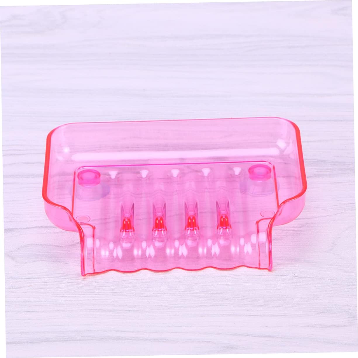 PRETYZOOM Non-Slip Suction Soap Dish for Bathroom Kitchen Shower Wall Mount