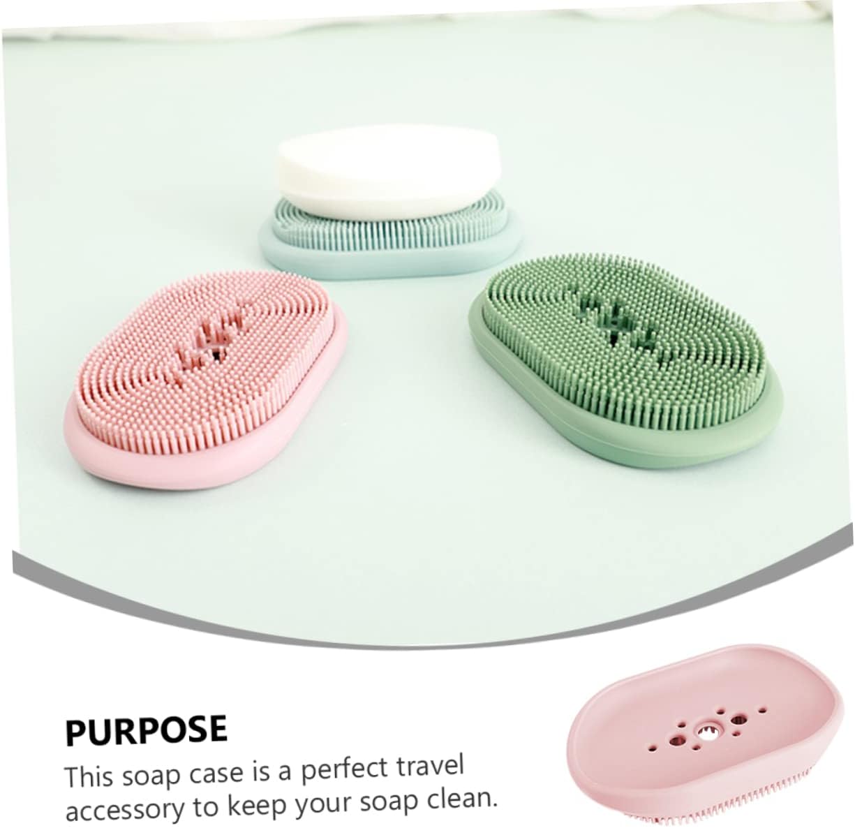 Perfect Furniture Essential Silicone Soap Holder with Drain