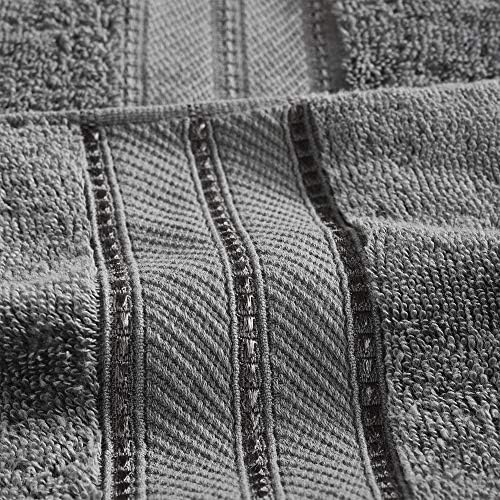 Modern Threads 4-Pack SpunLoft Bath Towels Charcoal 30x54