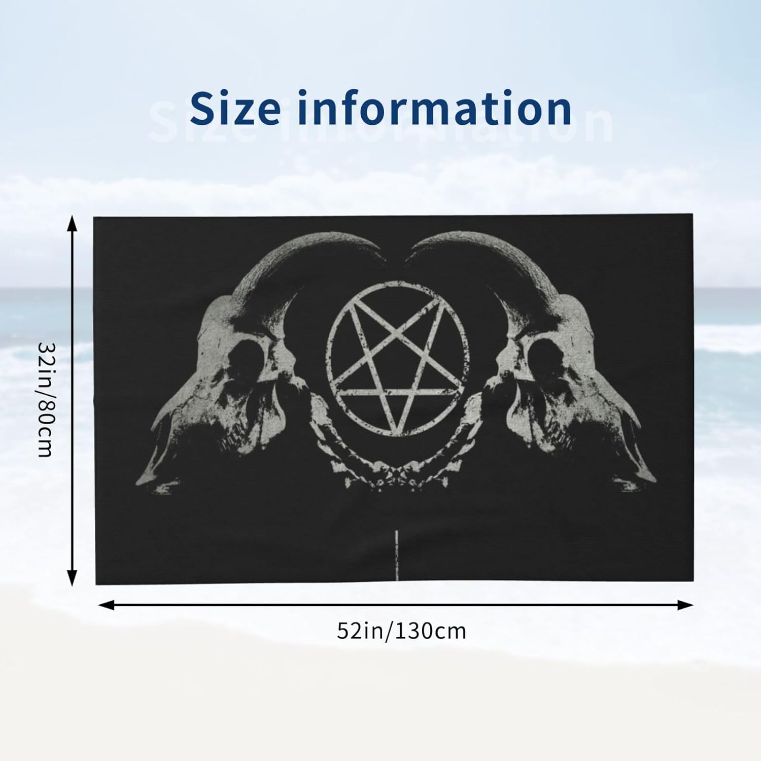 Gizmac Satanic Occult Wiccan Microfiber Bath Towel