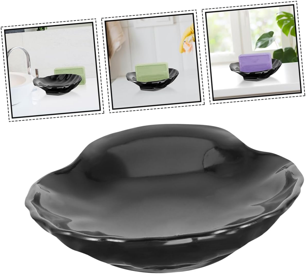 HAKIDZEL 2pcs Shell Soap Dish Holder 1