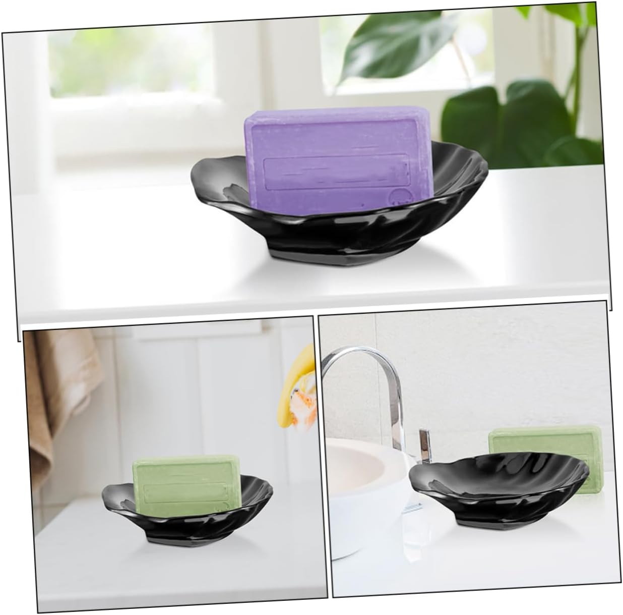 HAKIDZEL 2pcs Shell Soap Dish Holder 1