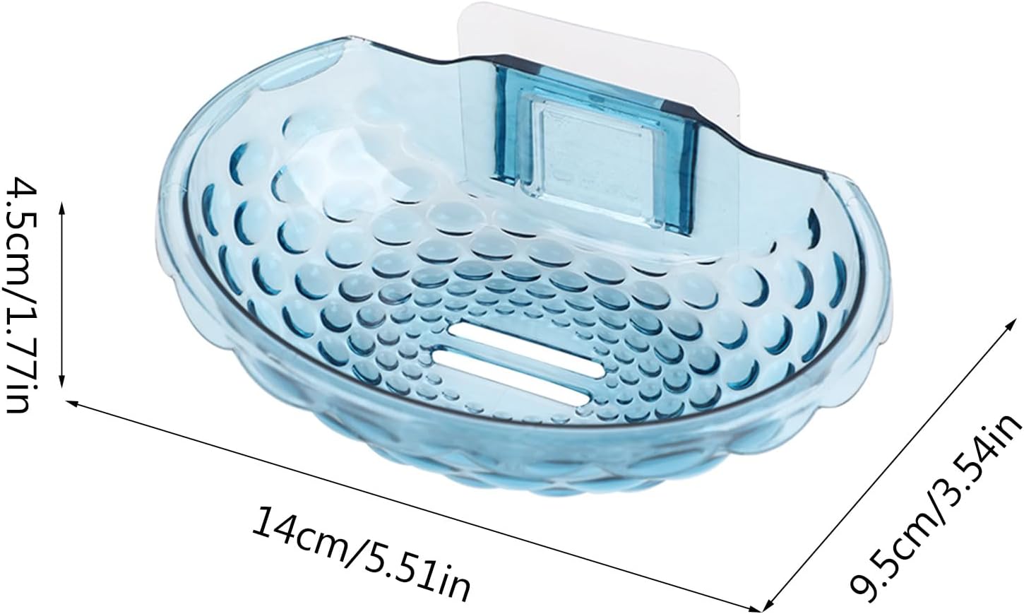 Wall Mounted Soap Holder No Drilling Self Adhesive Bath Organizer