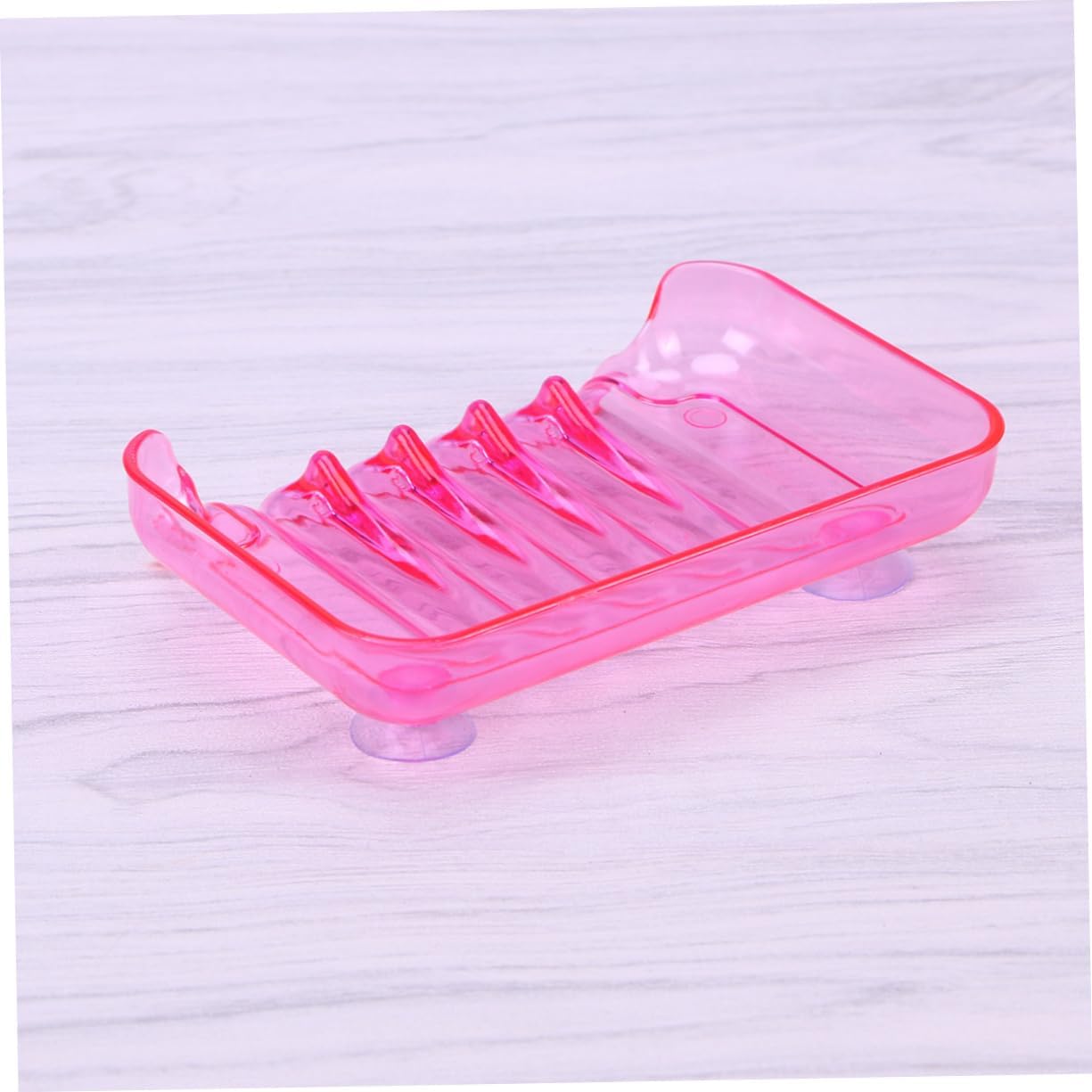 Luxshiny Clear Soap Dish Holder with 2 Suckers