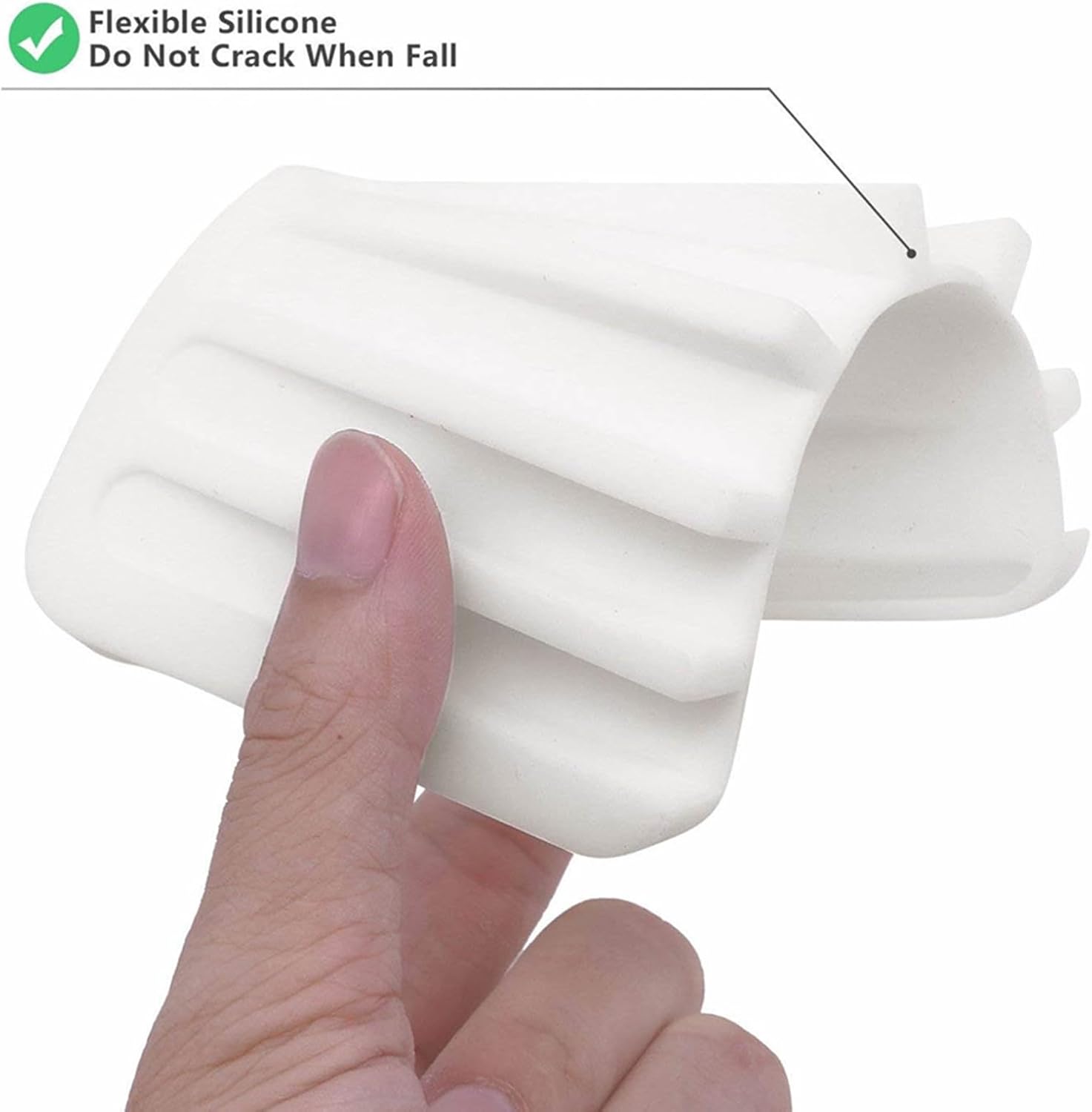 Self-Draining Silicone Soap Holder for Bathroom Kitchen