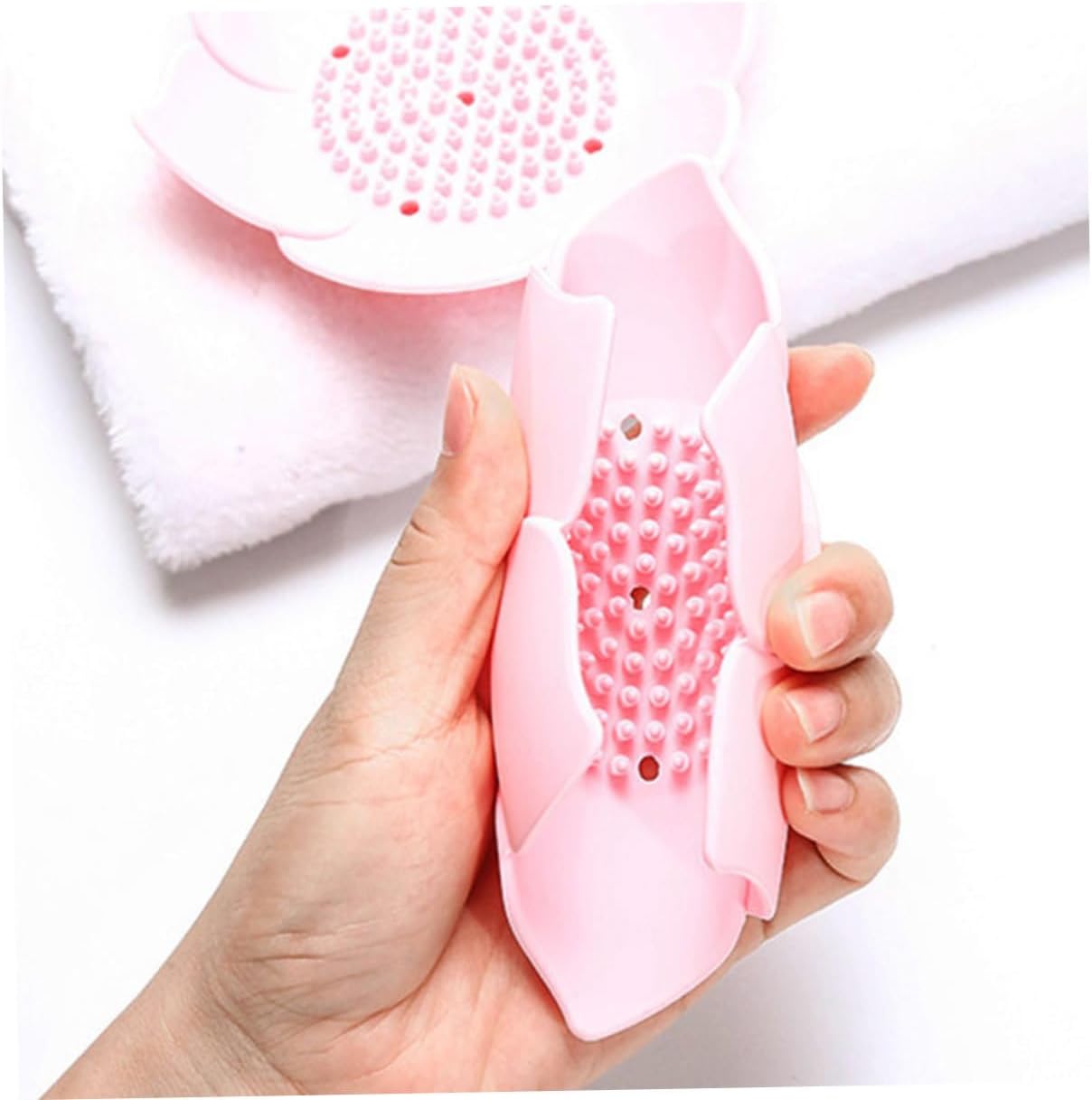Alipis 2pcs Silicone Soap Holders for Bathroom Shower Kitchen 1