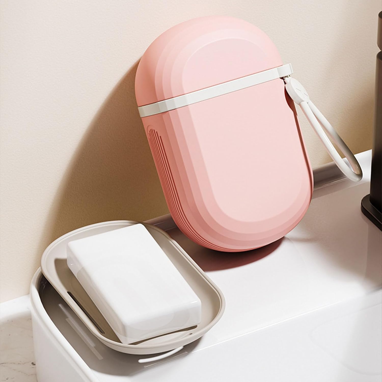 SYlive Portable Soap Dish with Sealed Lid for Travel