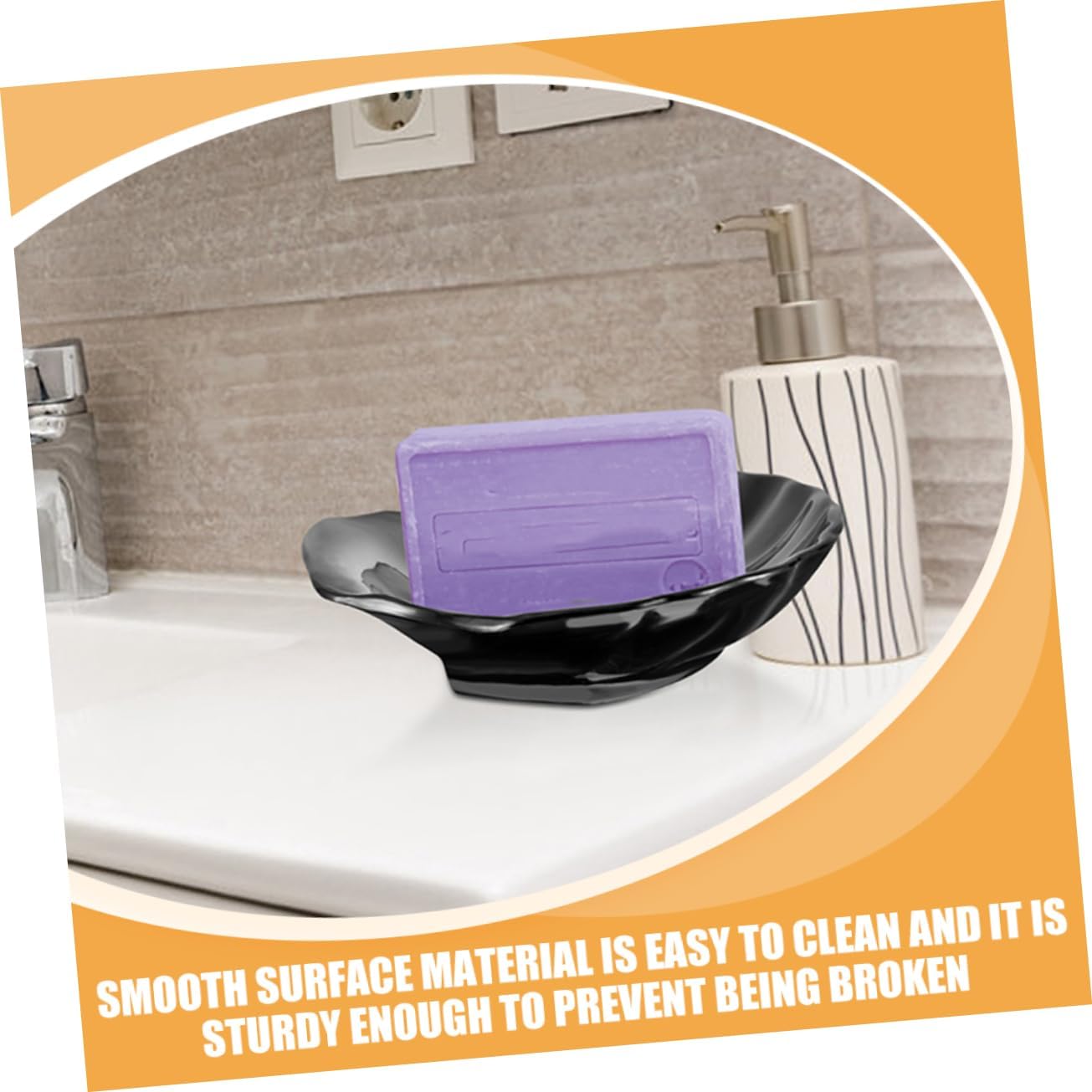 Anneome 2pcs Shell Soap Dish for Bath and Travel Use