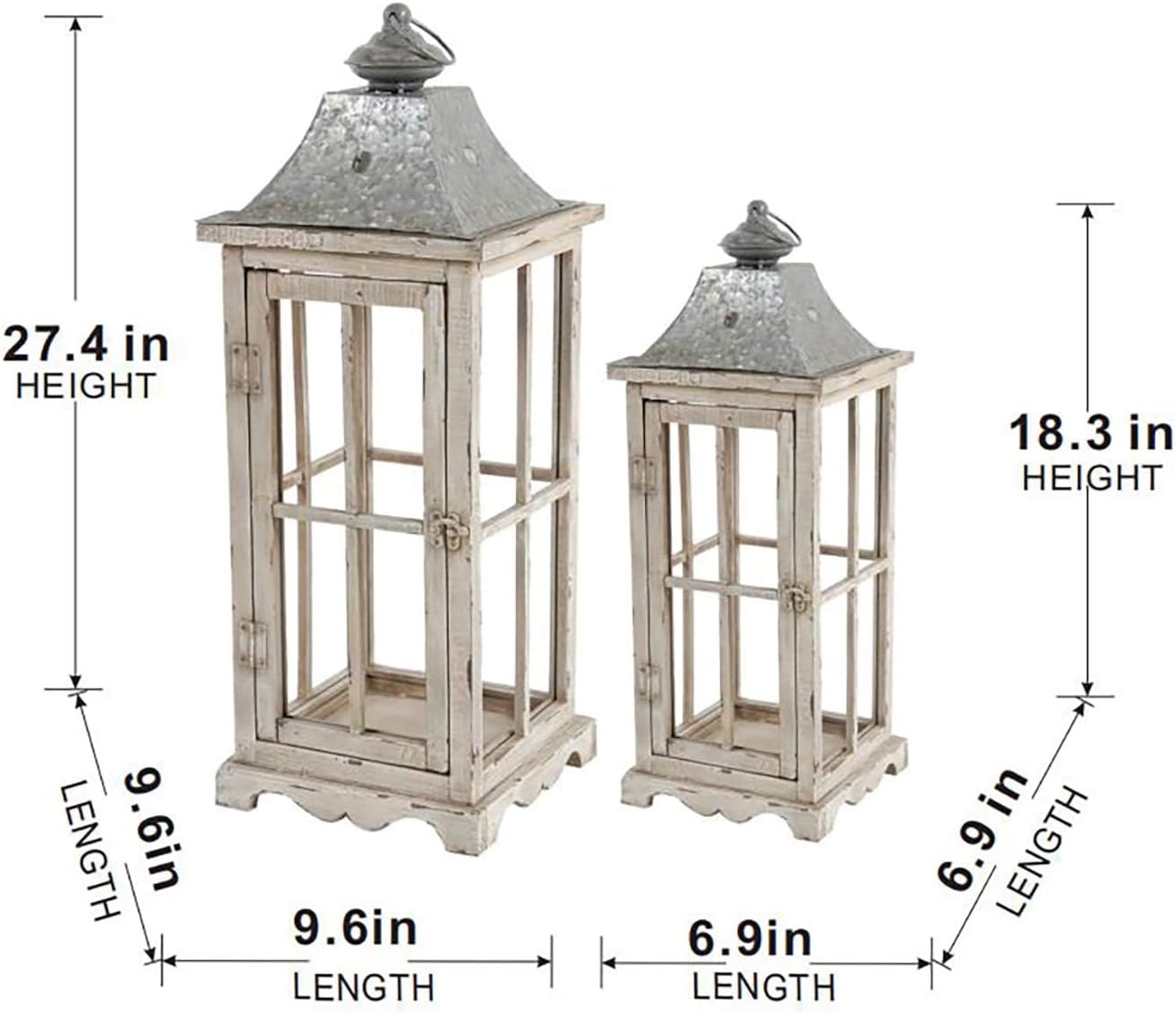 Strawberry Fairy Decorative Candle Lantern Set of 2