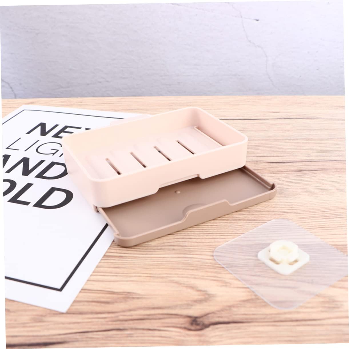 Alipis Wall-Mounted Soap Dish Draining Soap Rack