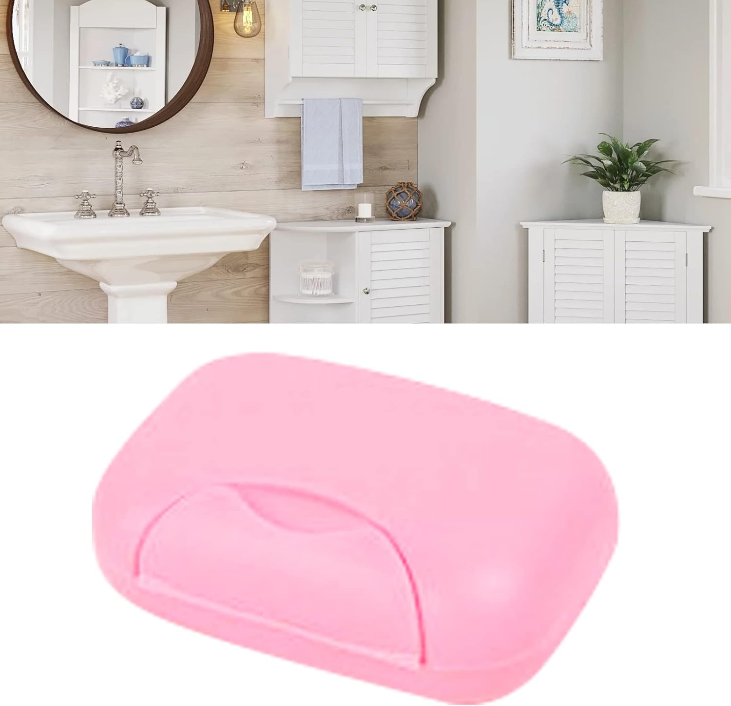 Senrusa Clear Travel Soap Dish with Lid - Leakproof and Portable