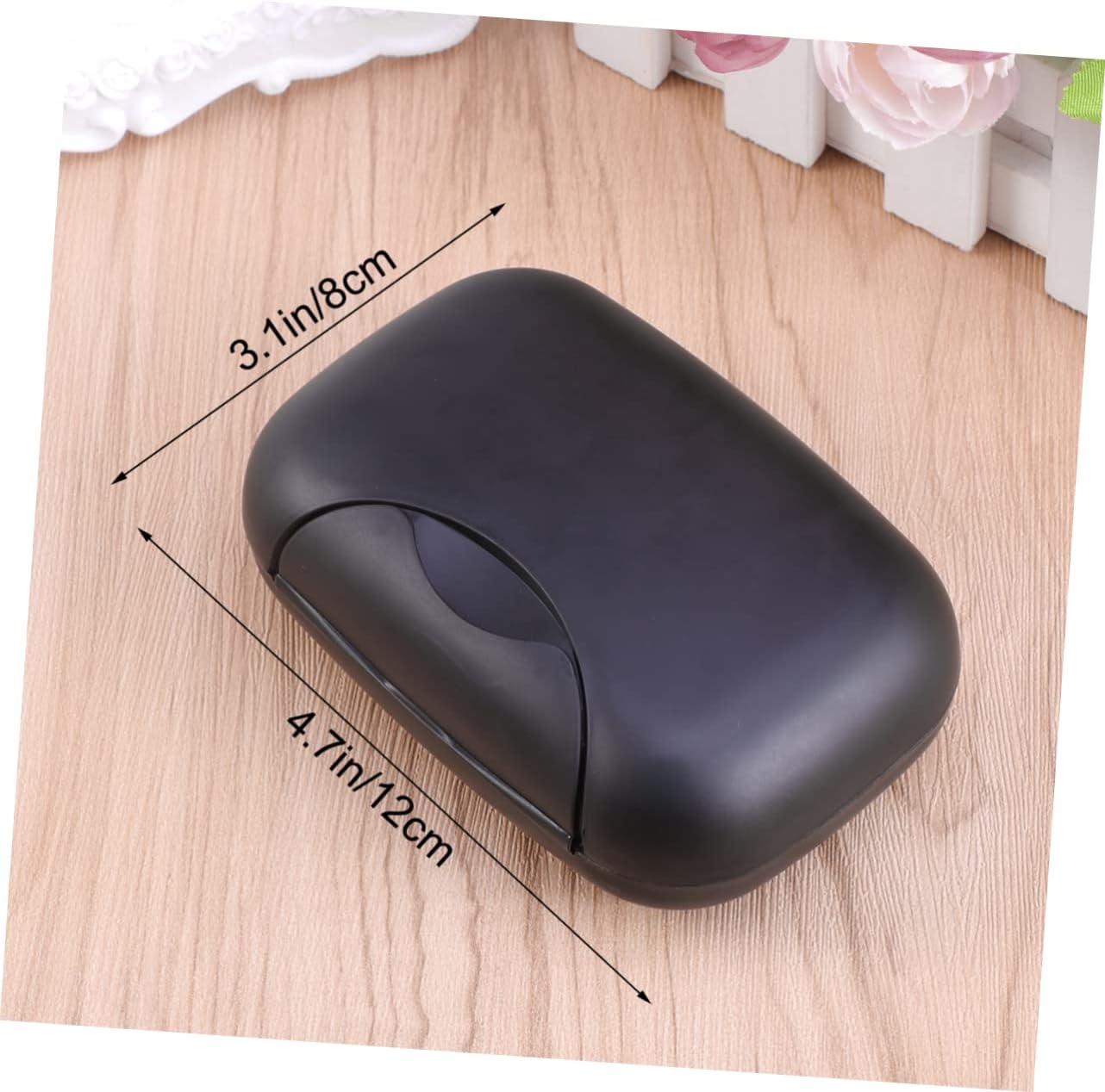 MAGICLULU Leakproof Portable Soap Holder for Travel Camping Black Case