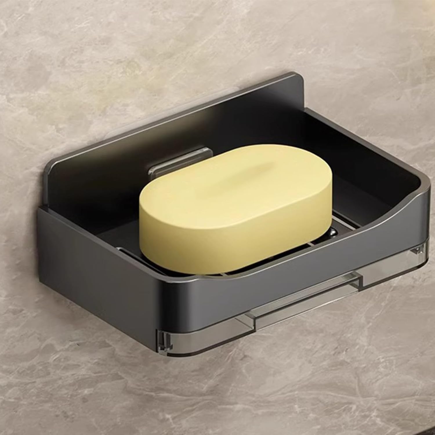 Lightweight Soap Dish with Drainage for Bathroom Countertop Hotel