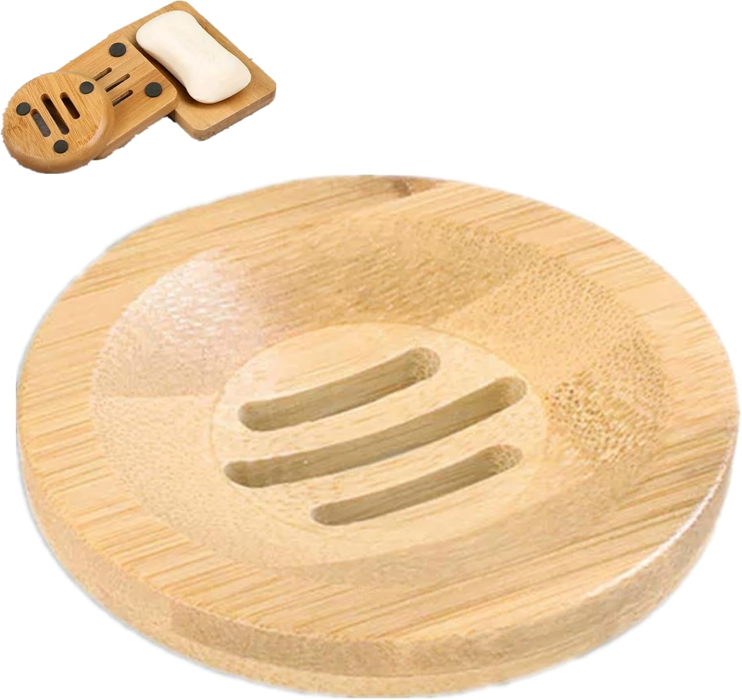 Wooden Soap Dish Holder for Bathroom 1