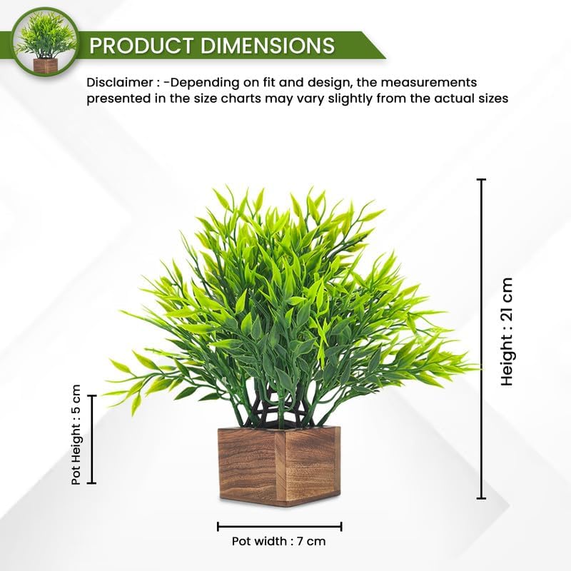 Artificial Shrubs in Wood Pot - DB-8306 Medium