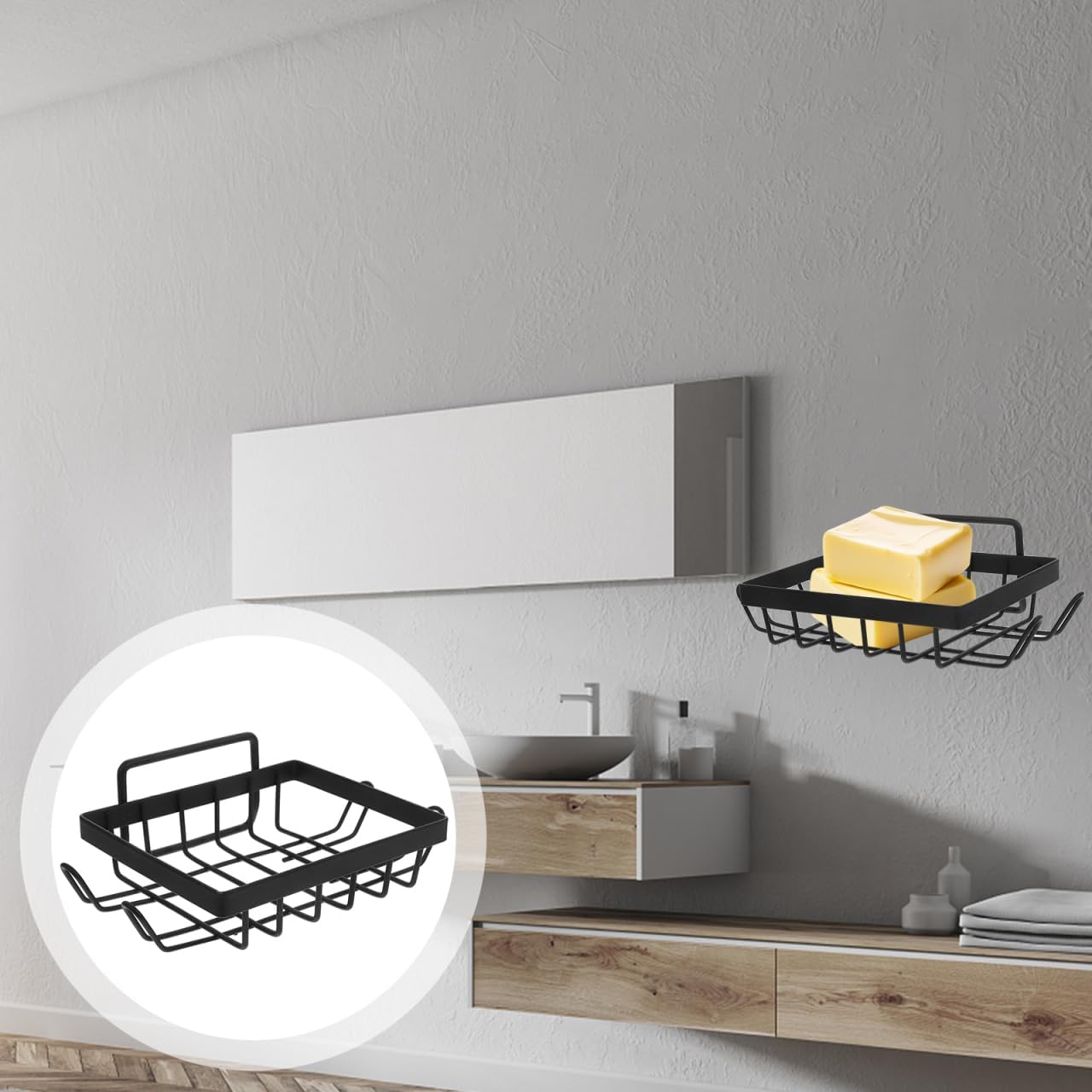 Unomor Wall Mounted Soap Holder Rustproof