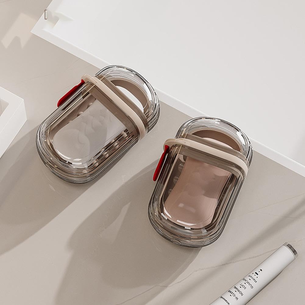 ZHOSXRC Travel Soap Case with Lid - Portable and Waterproof