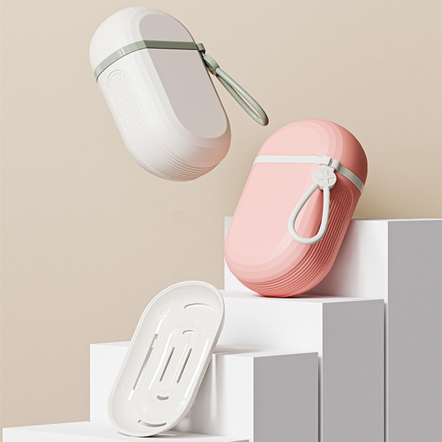 TENYELE Waterproof Travel Soap Dish Holder with Lid