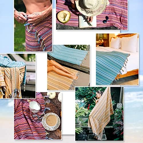 CACALA Extra Large Turkish Bath Towels Set of 4 100 Cotton