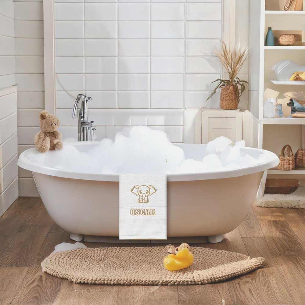 Shape28 Personalized Bath Towel with Animal Design - 54x27