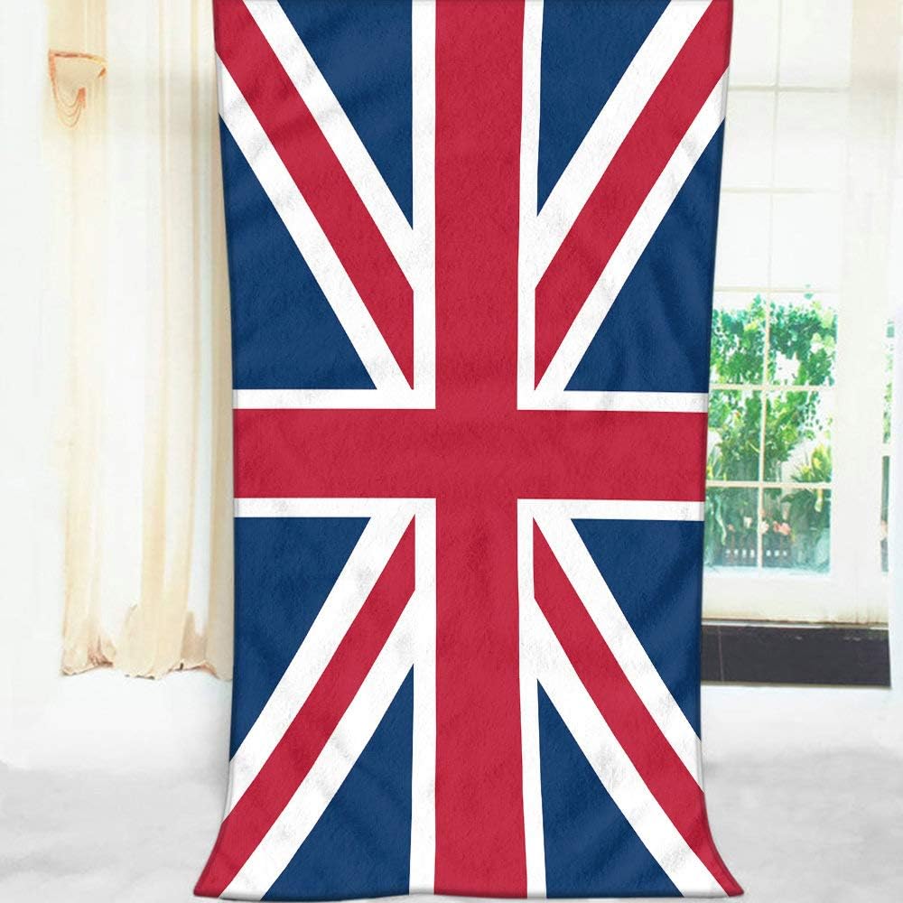 Soft Bath Towels with Union Jack Design for Home Beach Camping 1