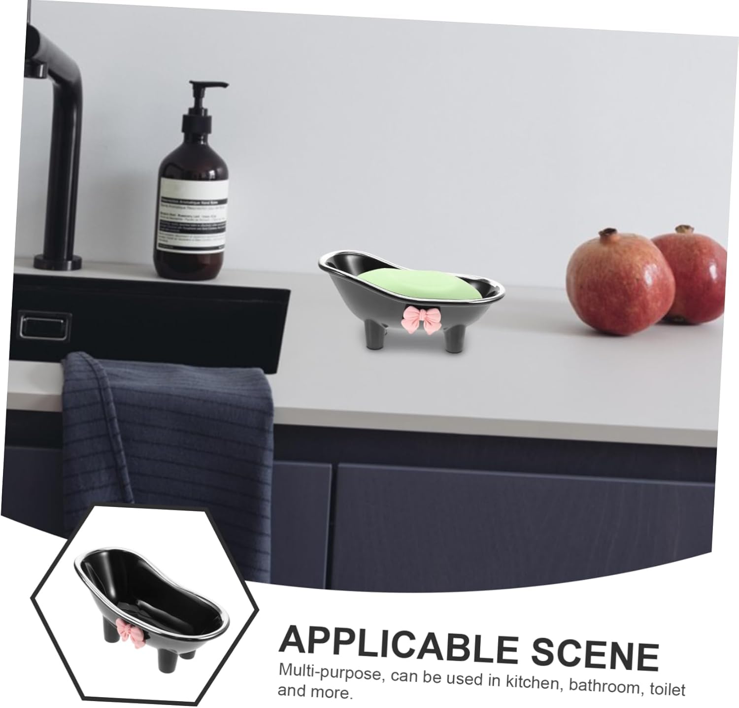 Zerodeko Stylish Soap Dish for Bathroom Modern Design